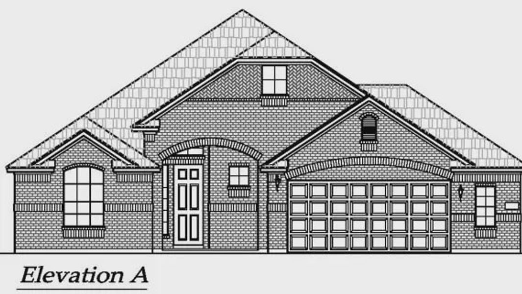 Representative rendering of the exterior for the Mansfield by Chesmar Homes (Image 5).