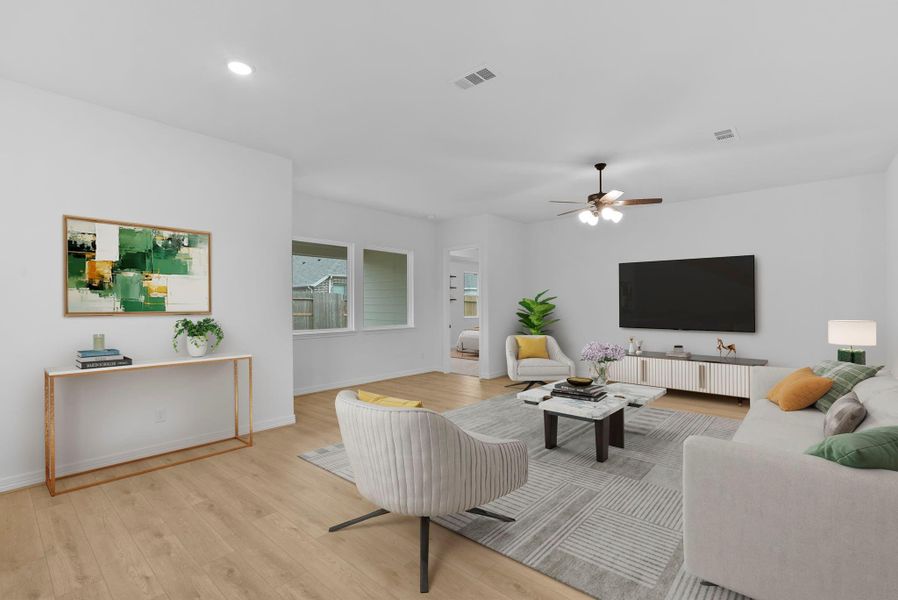 Furnished interior view inside a new home in Blue Heron Estates, Mont Belvieu (Image 9).