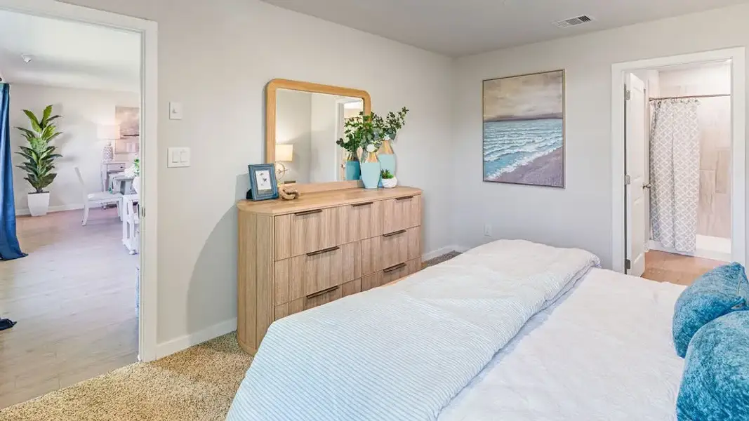 Furnished interior view inside a new home in Skybridge, Corpus Christi (Image 21).