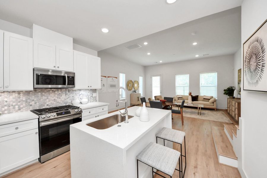 Furnished interior view inside a new home in , Houston (Image 8).