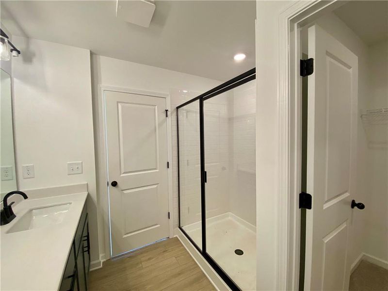 Furnished interior view inside a new home in Eastlyn Crossing, Flowery Branch (Image 11).