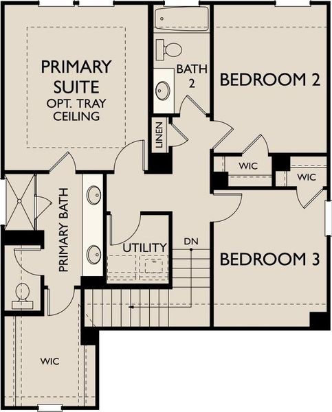 2D floor plan layout of this home in The Cottages at La Cima, San Marcos, TX (Image 2). 2D floor plan layout of this home in The Cottages at La Cima, San Marcos, TX (Image 2).