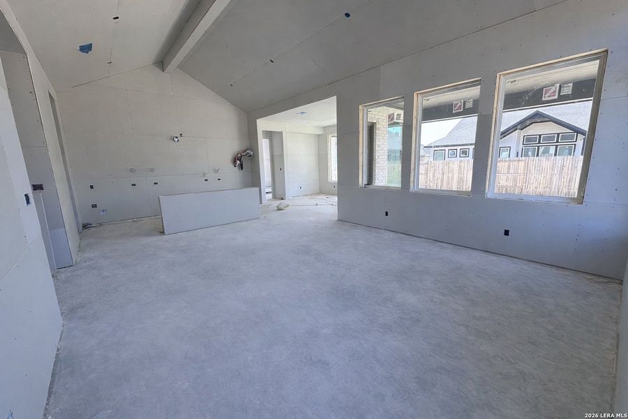 In-progress construction of a new home in Village at Three Oaks, Seguin, TX (Image 18).