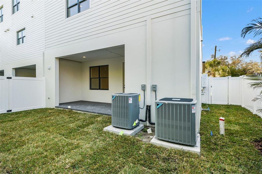 Exterior details and patio area of a home in , Tampa (Image 31).