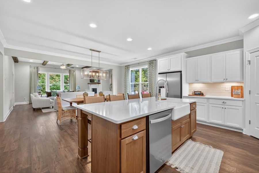 Furnished interior view inside a new home in Hemingway, Flowery Branch (Image 14).