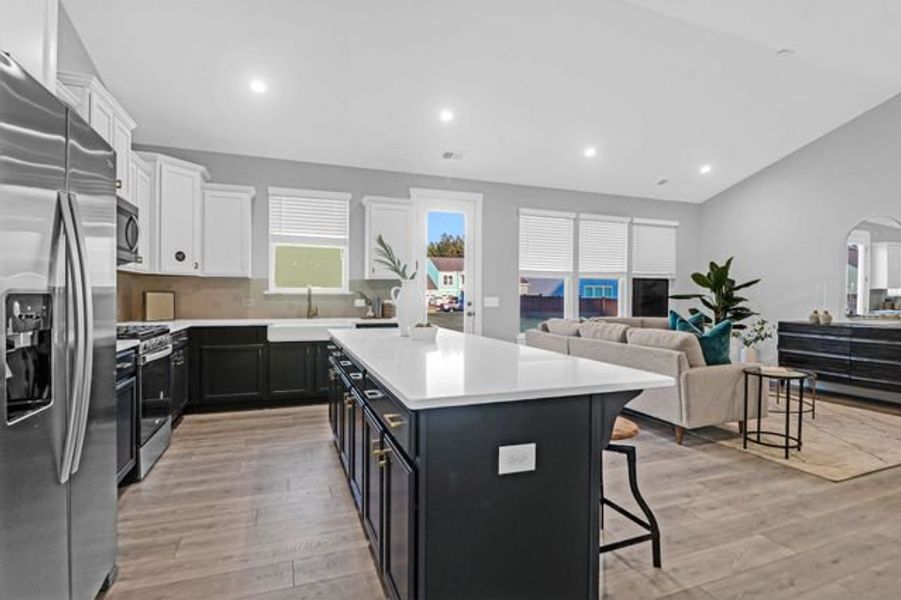 Representative furnished interior of a home built from the Milo P by True Homes in Homecoming, Ravenel (Image 3).