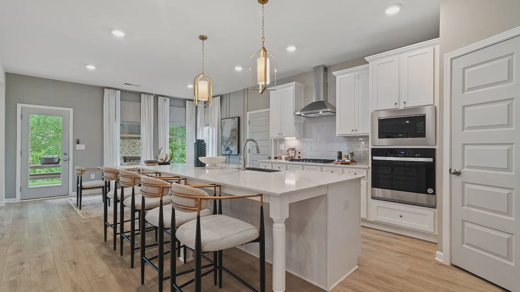 Furnished interior view inside a new home in Cambria at Traditions, Hampton (Image 13).