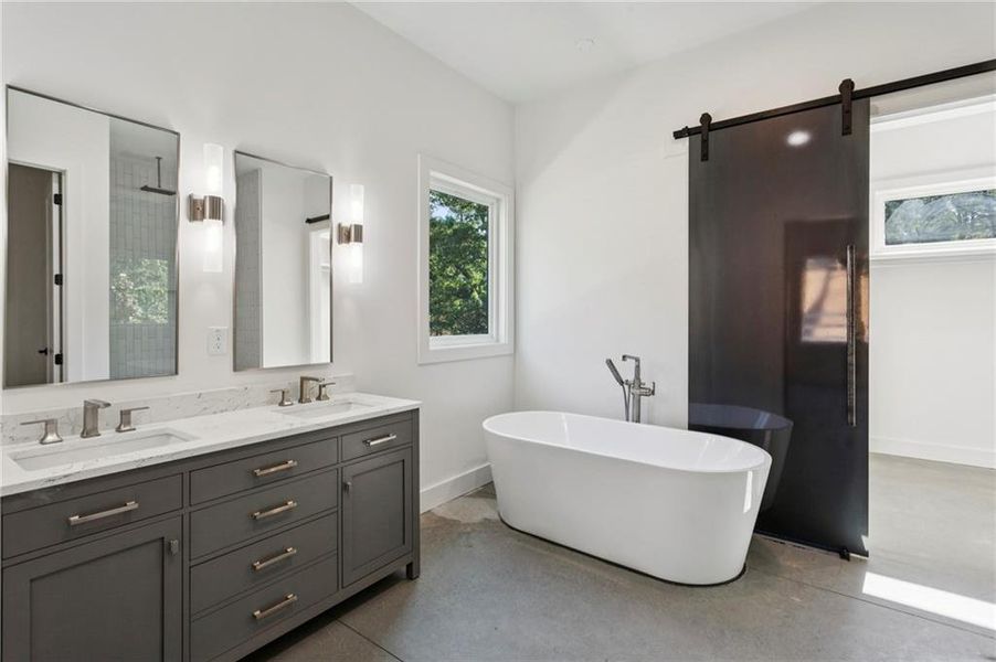 Furnished interior view inside a new home in , Marietta (Image 8).