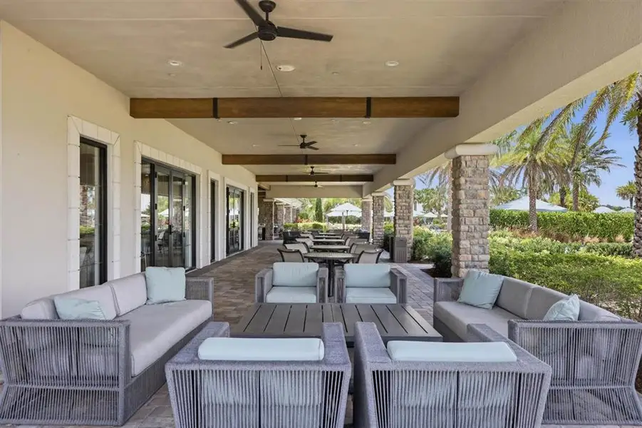 Exterior details and patio area of a home in , Palmetto (Image 23). Exterior details and patio area of a home in , Palmetto (Image 23).