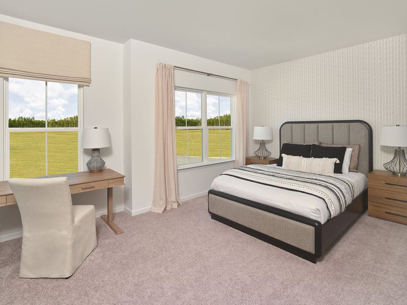 Representative furnished interior of a home built from the Macon by Ashton Woods in Rowland's Grant, Fuquay Varina (Image 12).