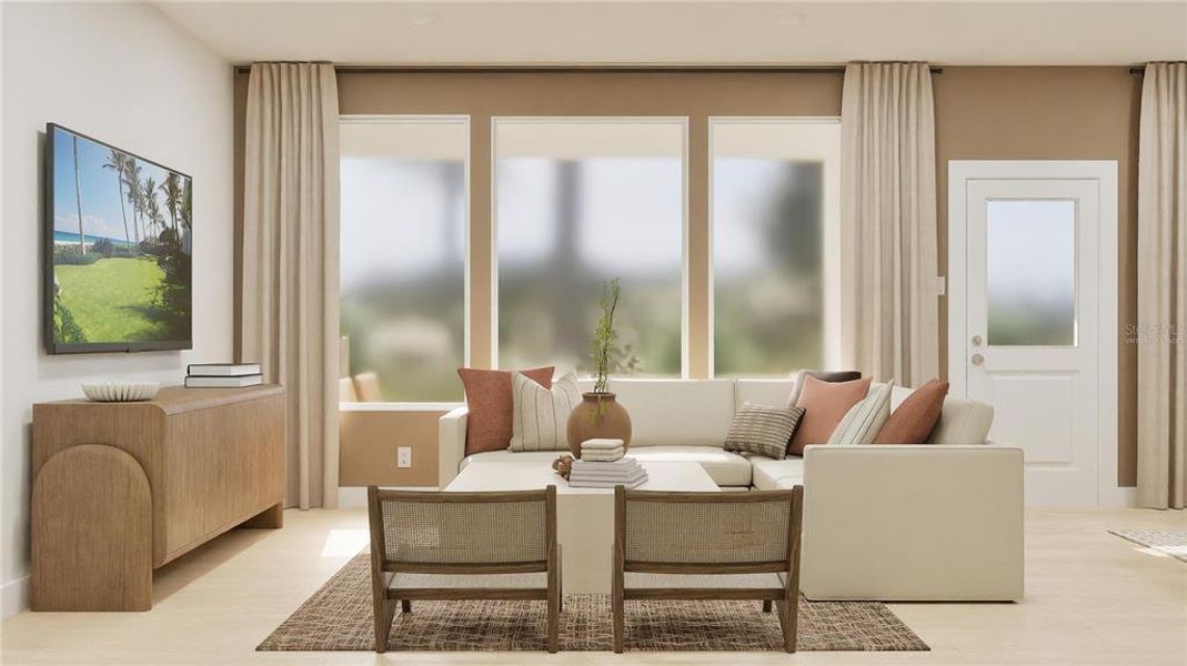 Furnished interior view inside a new home in , Kissimmee (Image 21).