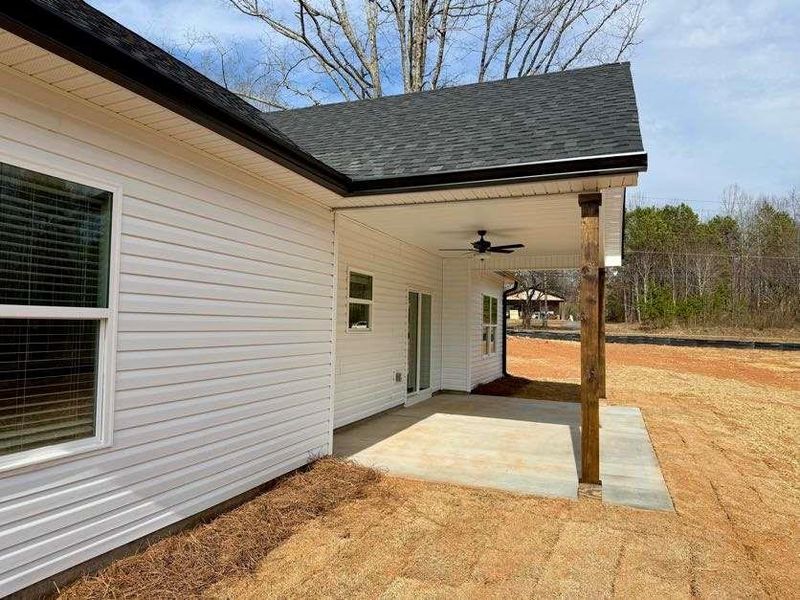 Exterior details and patio area of a home in , Clarkesville (Image 17).
