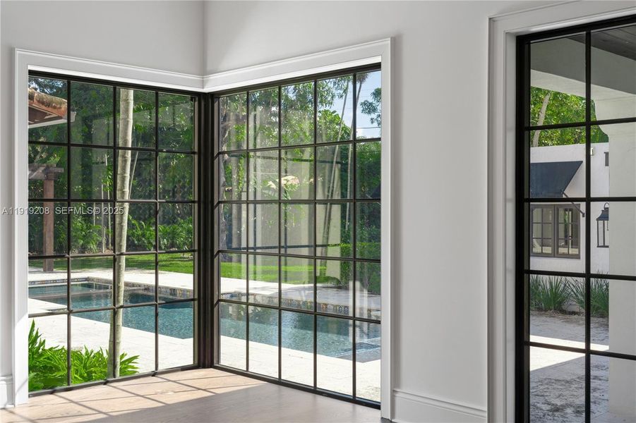 Exterior details and patio area of a home in , Coral Gables (Image 25). Exterior details and patio area of a home in , Coral Gables (Image 25).