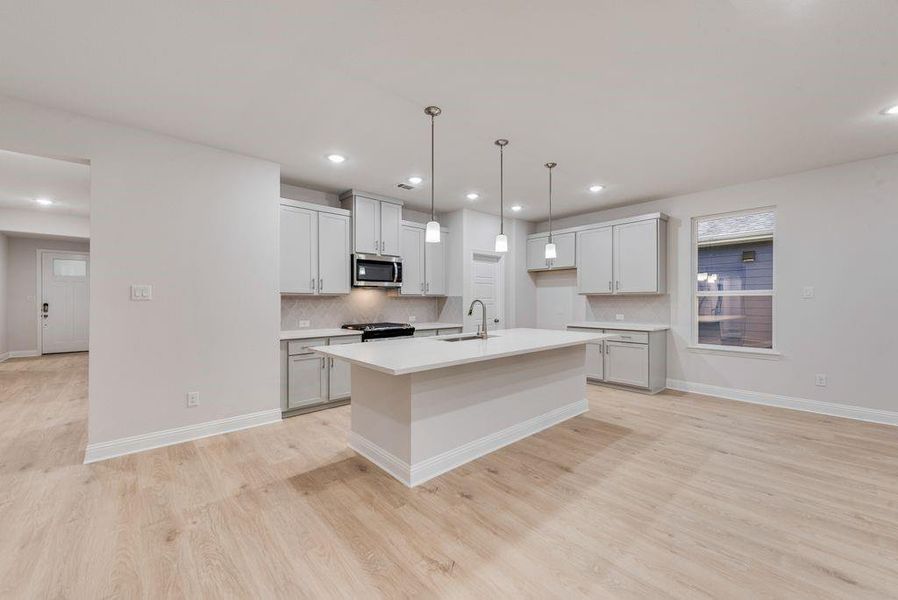 Furnished interior view inside a new home in Creekside of Crowley, Crowley (Image 8).