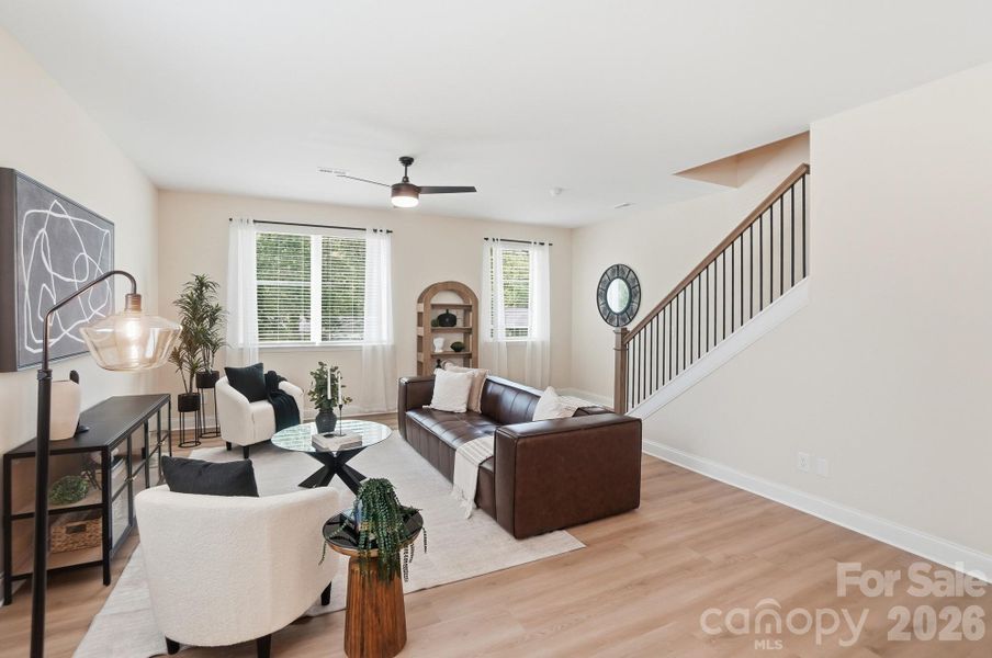 Furnished interior view inside a new home in , Charlotte (Image 35).