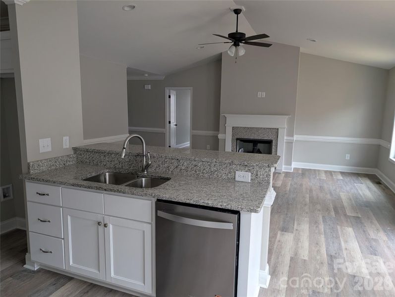 Great Room View from Kitchen