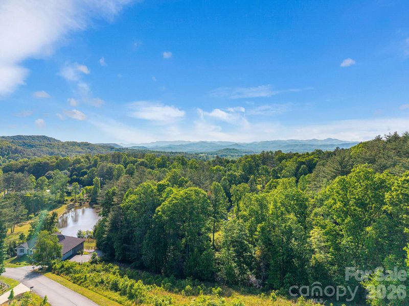 Views of Blueridge and lake below