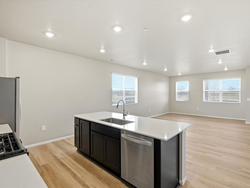 Furnished interior view inside a new home in Poudre Heights: The Meadow Collection, Windsor (Image 3).