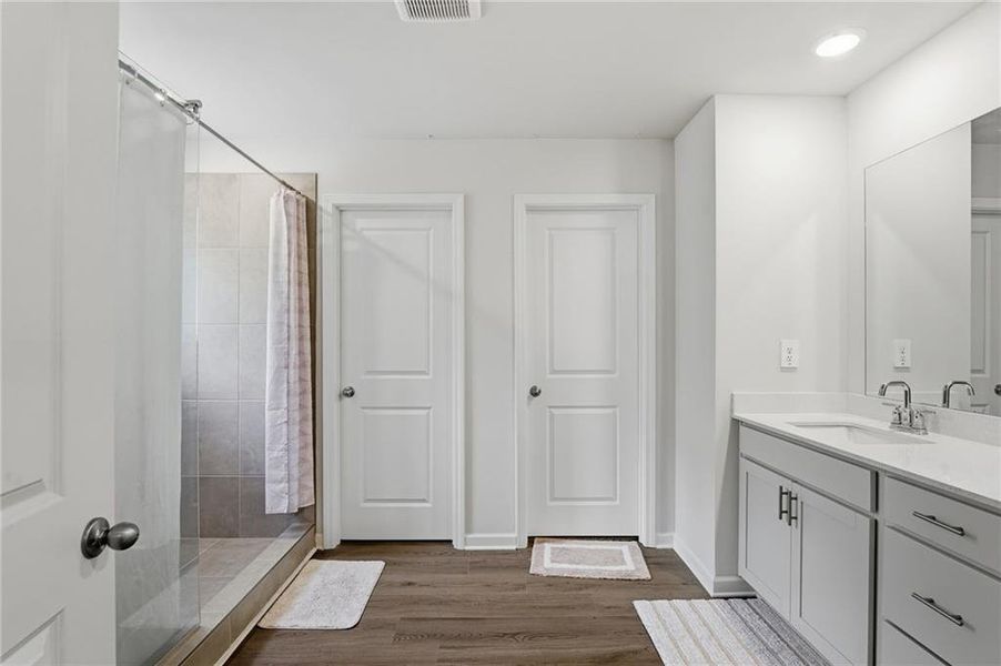 Furnished interior view inside a new home in Vistas at Towne Mill, Canton (Image 49).