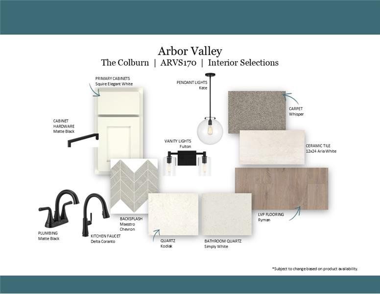 Sample of building materials used in homes in Arbor Valley, Spring Hill (Image 48). Sample of building materials used in homes in Arbor Valley, Spring Hill (Image 48).