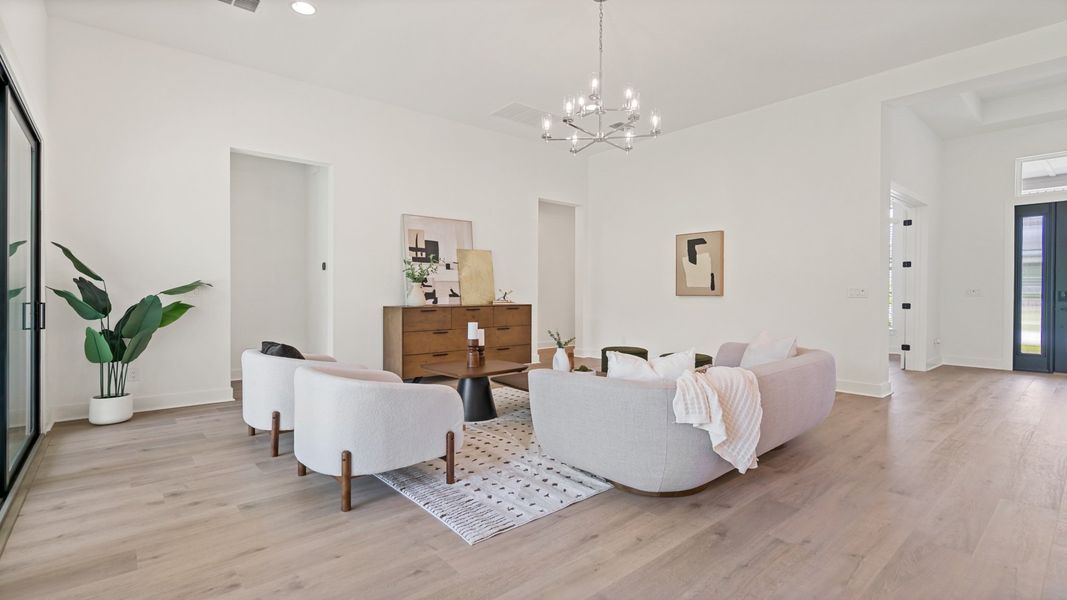 Representative furnished interior of a home built from the 2527F by Perry Homes in Southern Hills, Brooksville (Image 5).