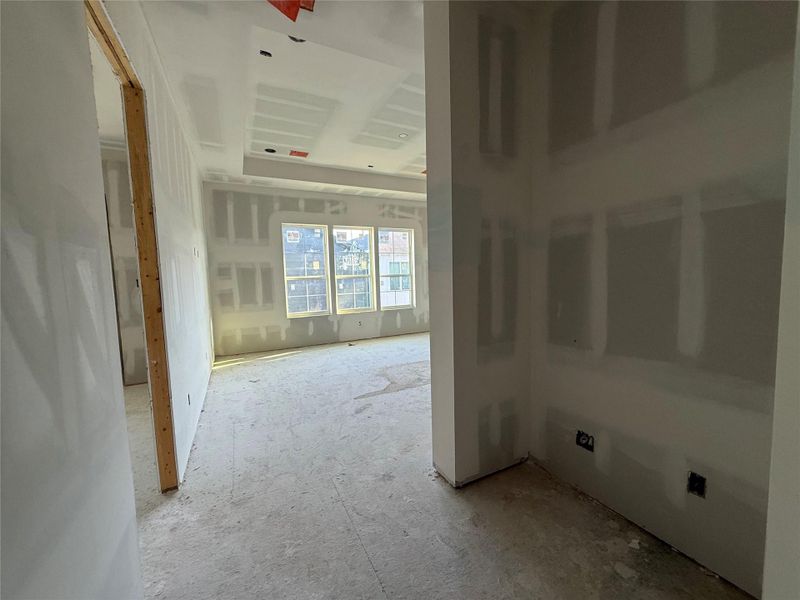 Hotel-like primary bedroom suite will feature a coffee bar with mini fridge as you enter.