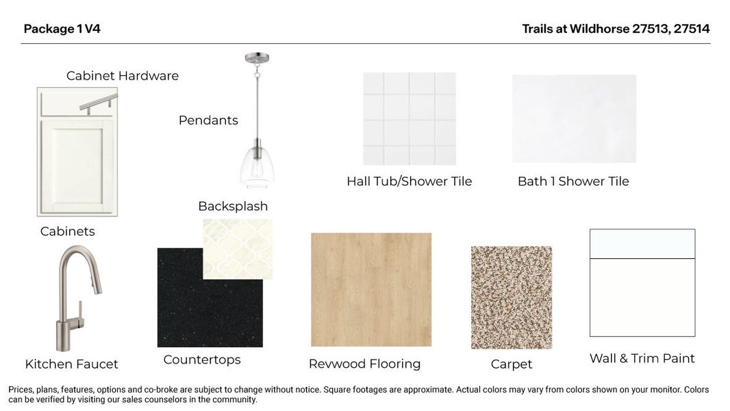 Sample of building materials used in homes in Trails at Wildhorse, Austin (Image 33).