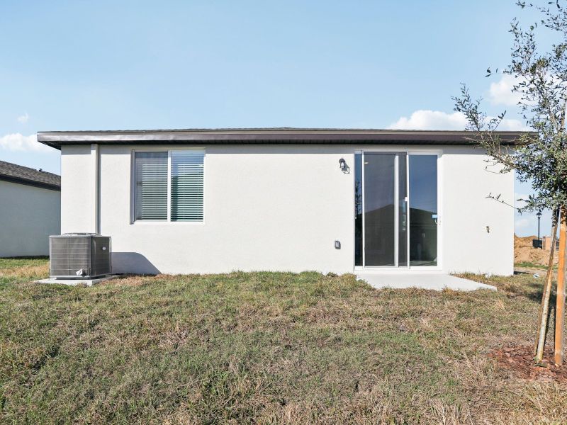 Exterior details and patio area of a home in Benton Hills - Premier Series, Brooksville (Image 4). Exterior details and patio area of a home in Benton Hills - Premier Series, Brooksville (Image 4).