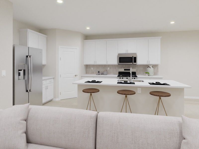 Furnished interior view inside a new home in Parks at Foster Crossing - Premier Series, Anna (Image 3). Furnished interior view inside a new home in Parks at Foster Crossing - Premier Series, Anna (Image 3).