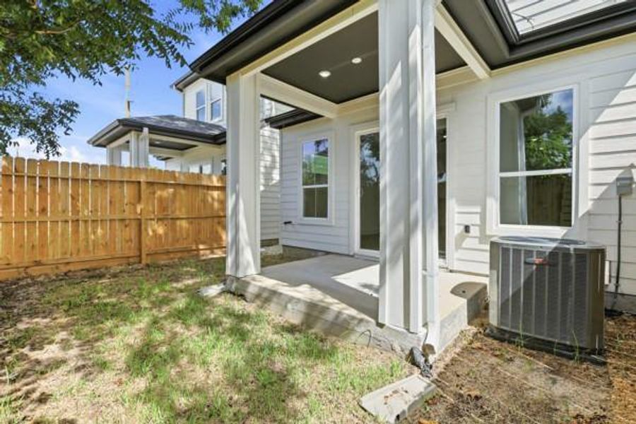 Exterior details and patio area of a home in , Houston (Image 20).
