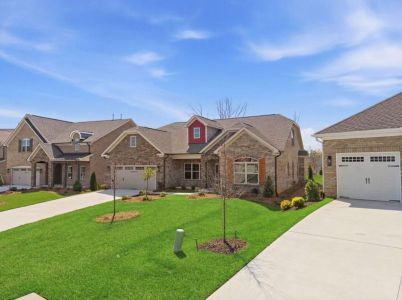 Representative exterior photo of a completed home built from the Cosmopolitan by Keystone Homes NC in Weybridge, Burlington, NC (Image 37). Representative exterior photo of a completed home built from the Cosmopolitan by Keystone Homes NC in Weybridge, Burlington, NC (Image 37).