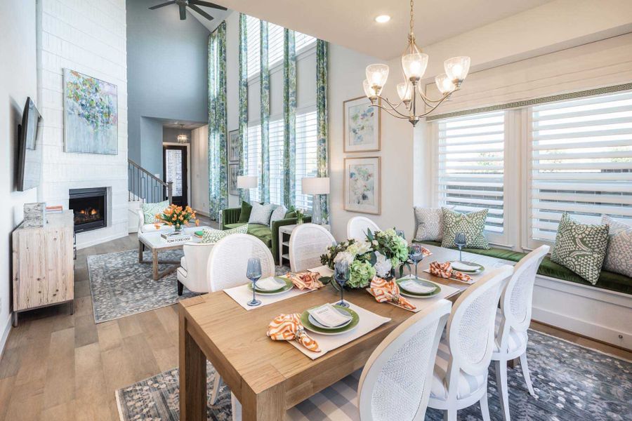 Furnished interior in a model home at Cross Creek Ranch: the City Series Collection in Fulshear (Image 43).