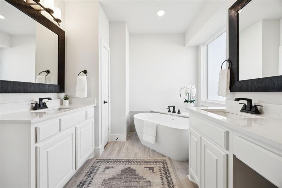 Furnished interior view inside a new home in , Frisco (Image 19).