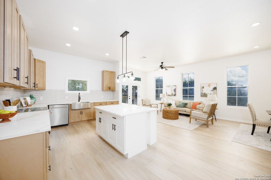 Furnished interior view inside a new home in , Blanco (Image 36). Furnished interior view inside a new home in , Blanco (Image 36).