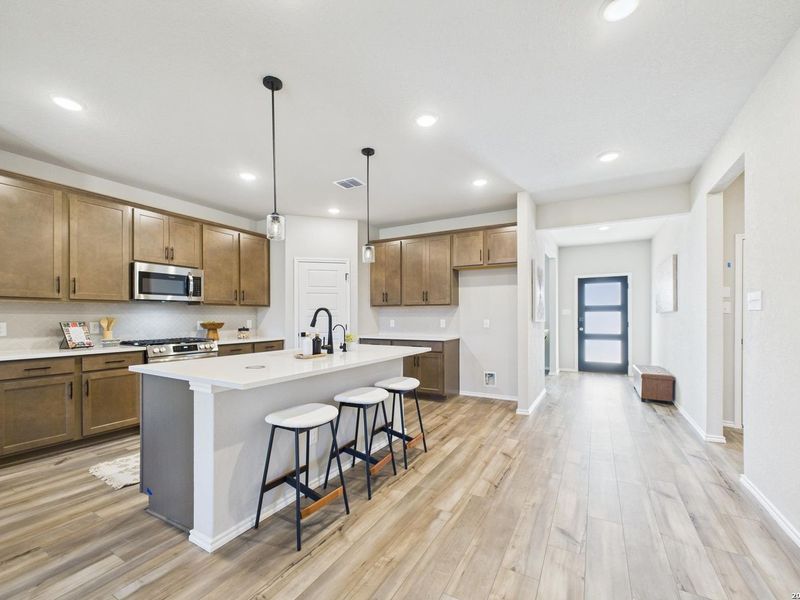 Furnished interior view inside a new home in Bricewood, San Antonio (Image 13).