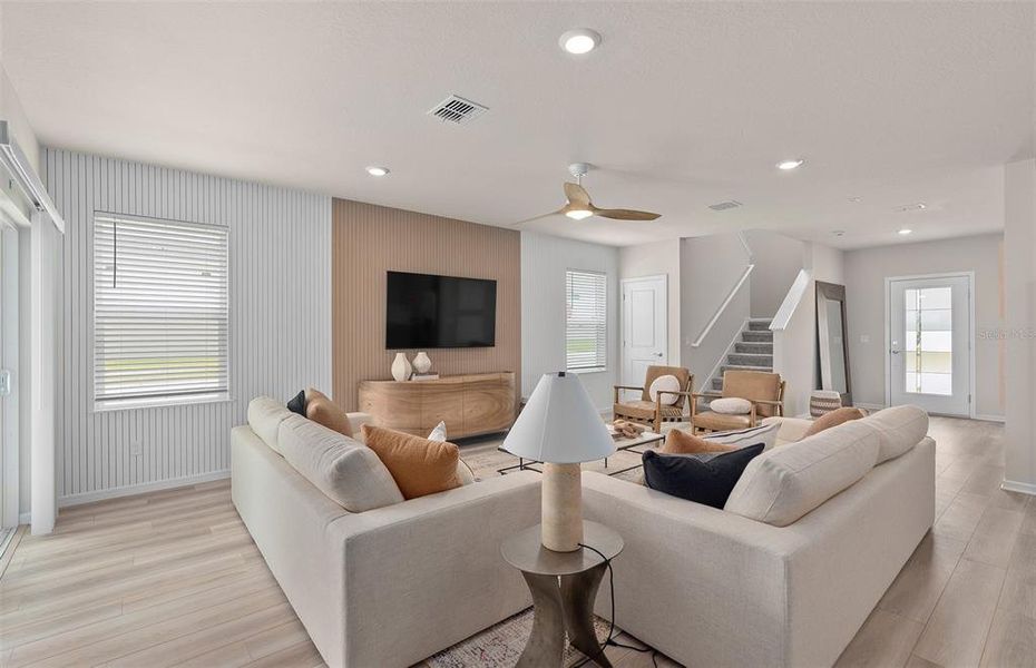 Furnished interior view inside a new home in The Landings at Live Oak Lake, St. Cloud (Image 13).