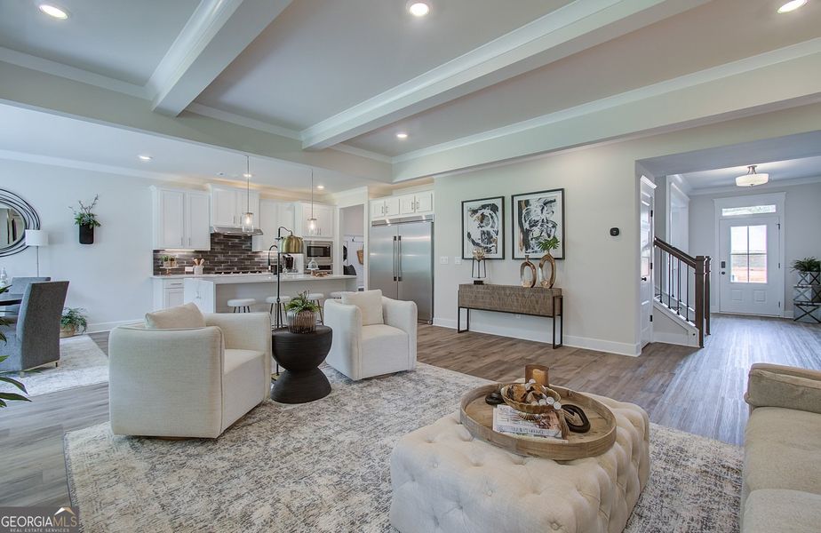 Furnished interior view inside a new home in Rosewood Lake Estates, Hoschton (Image 8).