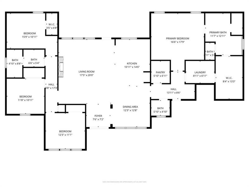 2D floor plan layout of this home in , Boyd, TX (Image 4).