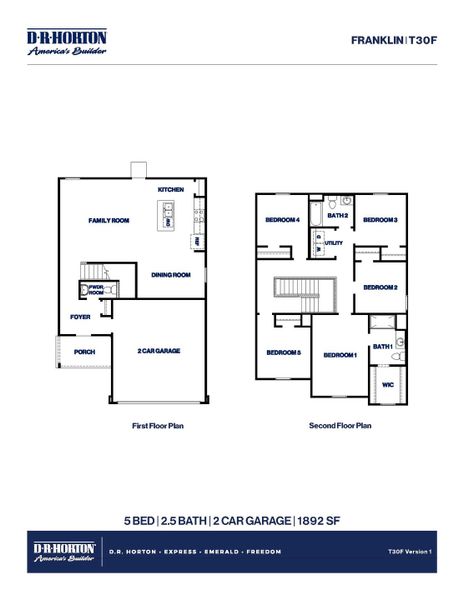 2D floor plan layout of this home in Sunset Valley, Hockley, TX (Image 2).