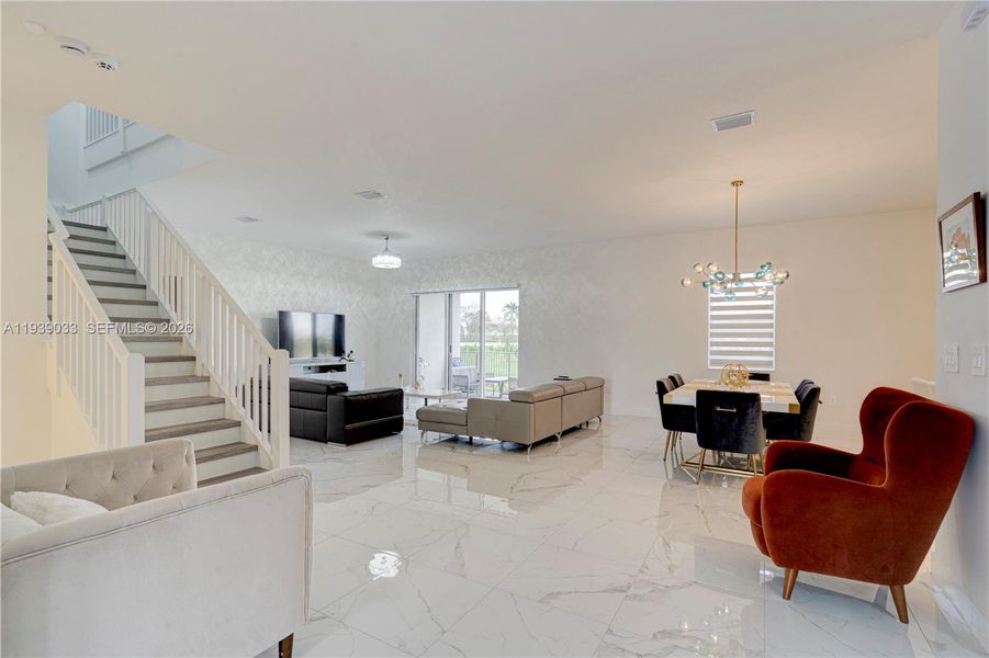 Furnished interior view inside a new home in Crescent Ridge, Davie (Image 7).