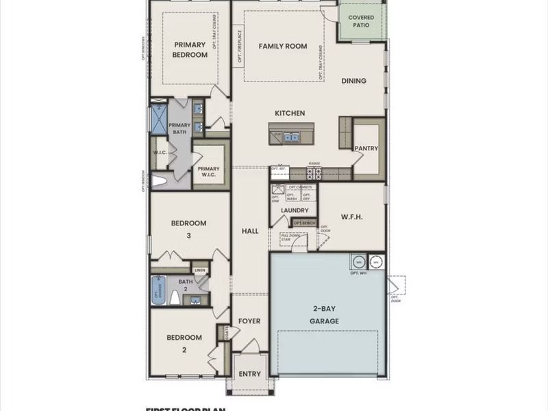 2D floor plan layout of this home in Heartland, Heartland, TX (Image 2). 2D floor plan layout of this home in Heartland, Heartland, TX (Image 2).