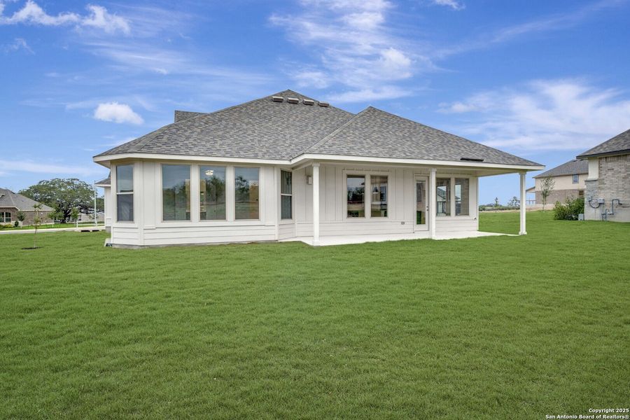 Exterior details and patio area of a home in Preserve at Annabelle Ranch, San Antonio (Image 25). Exterior details and patio area of a home in Preserve at Annabelle Ranch, San Antonio (Image 25).