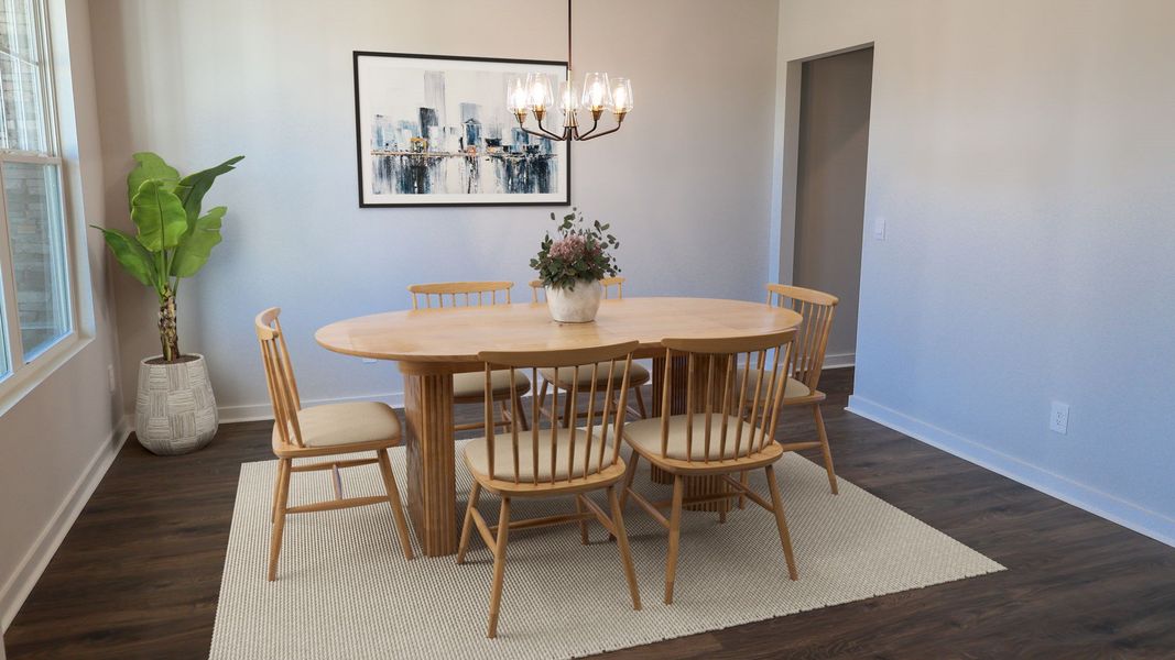 Representative furnished interior of a home built from the TISDALE by D.R. Horton in Harvest Point, Spring Hill (Image 9).