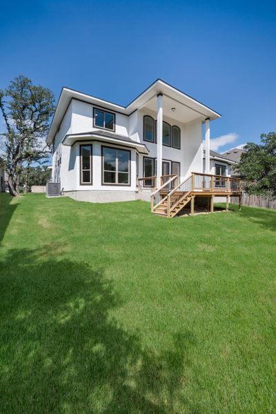 Representative exterior details of a home built from the The Travis by Whitestone Custom Homes in Johnson Ranch, Bulverde (Image 31).