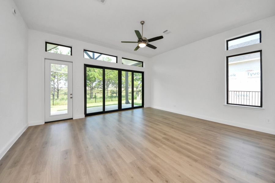 Spacious, unfurnished interior of a new home in Bridgeland, Cypress (Image 24).
