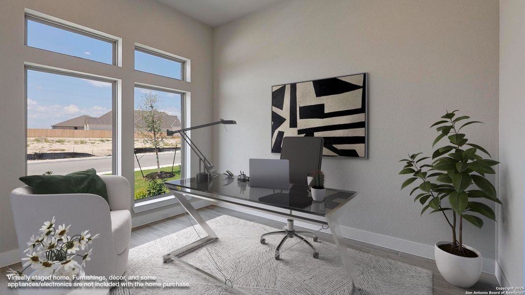 Furnished interior view inside a new home in Haby Hill 60', San Antonio (Image 9).