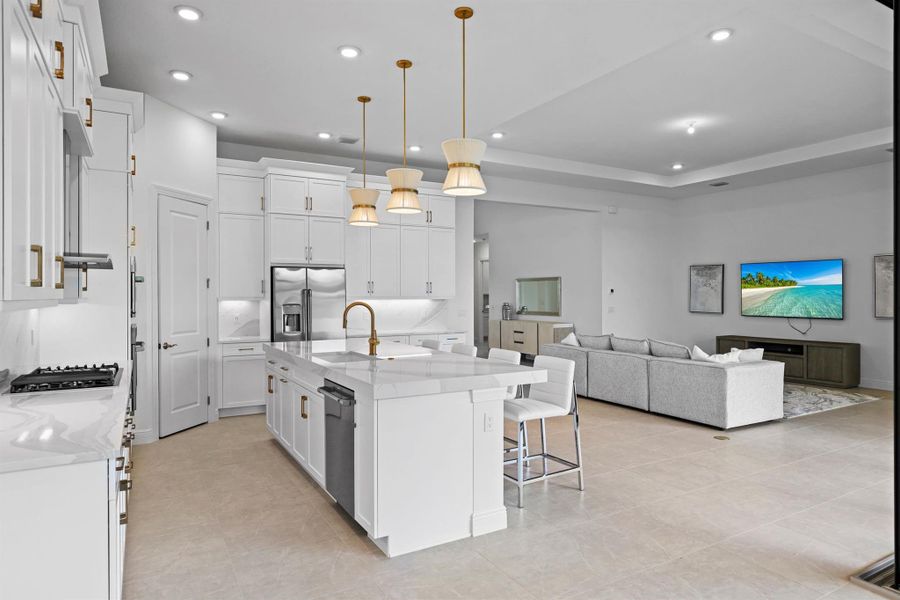 Furnished interior view inside a new home in Cresswind Palm Beach at Westlake, The Acreage (Image 7).