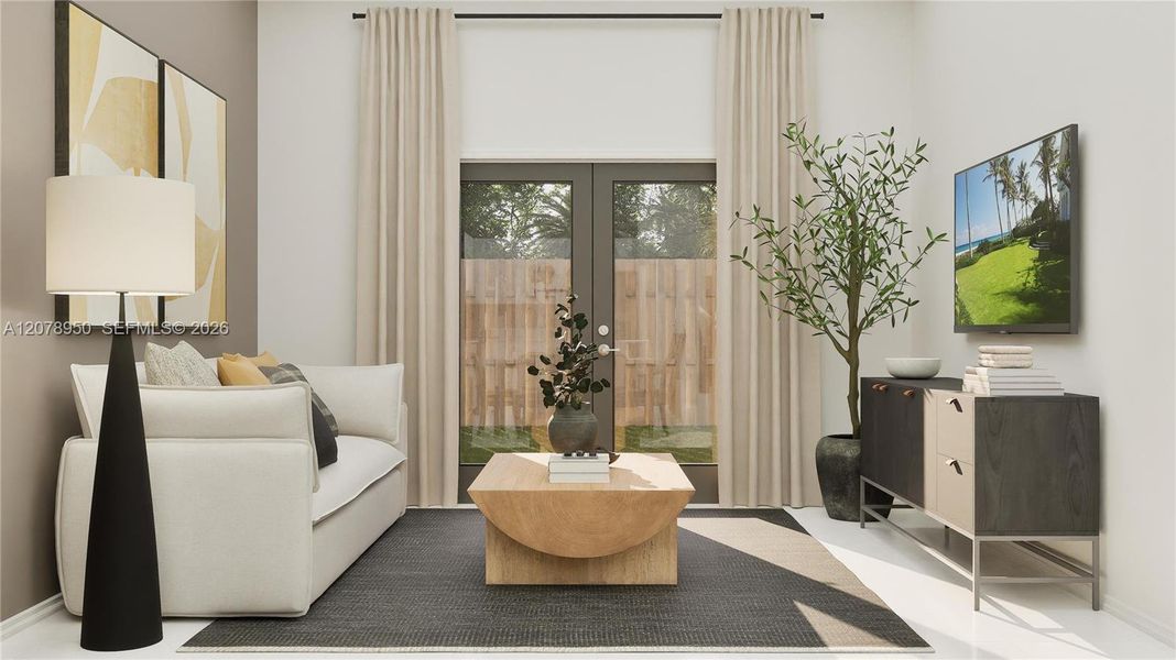 Furnished interior view inside a new home in Coral Breeze, Miami (Image 8).
