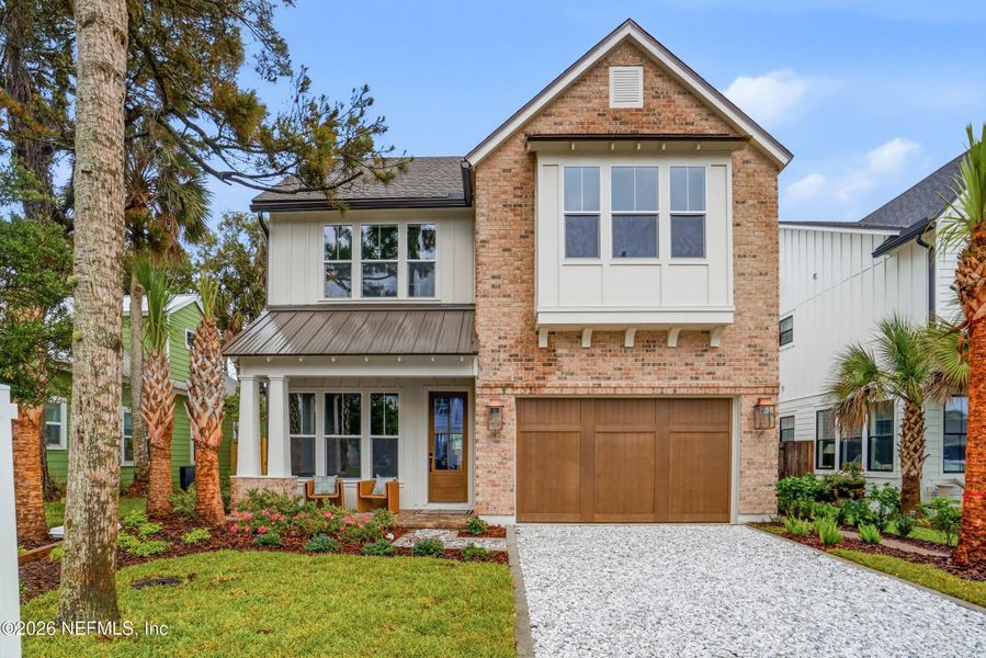 Front exterior of a new home in , Atlantic Beach, FL, highlighting curb appeal (Image 1). Front exterior of a new home in , Atlantic Beach, FL, highlighting curb appeal (Image 1).