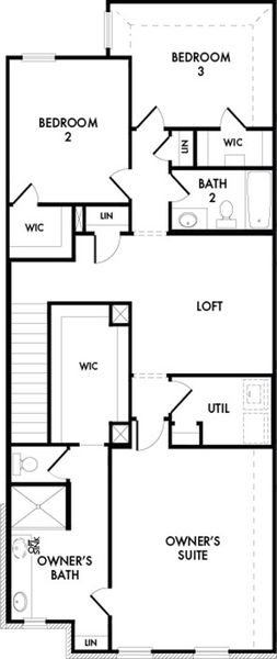 2D floor plan layout of this home in Creekshaw, Royse City, TX (Image 4).